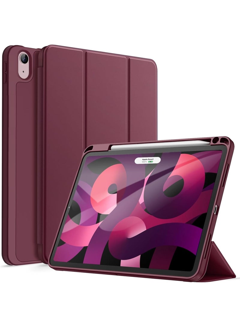 جراب لجهاز iPad Air مقاس 11 بوصة (2025 M3/2024 M2/Air 7 6 5 4) (2025/2024/2022/2020) مقاس 10.9 بوصة، مزود بحامل قلم Apple Pencil، وغطاء ذكي، ويدعم شحن قلم Apple Pencil، وخاصية التشغيل/الإيقاف التلقائي. - Image 1